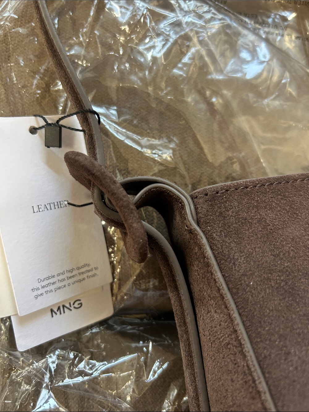 New SUEDE LEATHER SHOPPER BAG - Picture 10 of 10